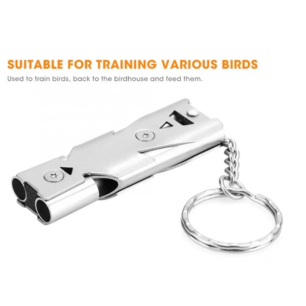 Vogels Ultrasone Training Fluitje Rvs Terugkeer Naar Nest Vogel Training Tool Voor Papegaai Duif Vogelkooi Accessoires