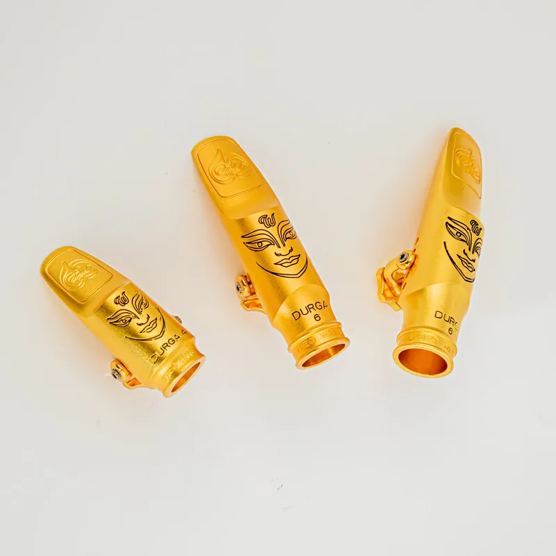 High Quality Professional Tenor Soprano Alto Saxophone Metal Mouthpiece Gold Plating Sax Mouth Pieces Accessories Size 5 6 7 8