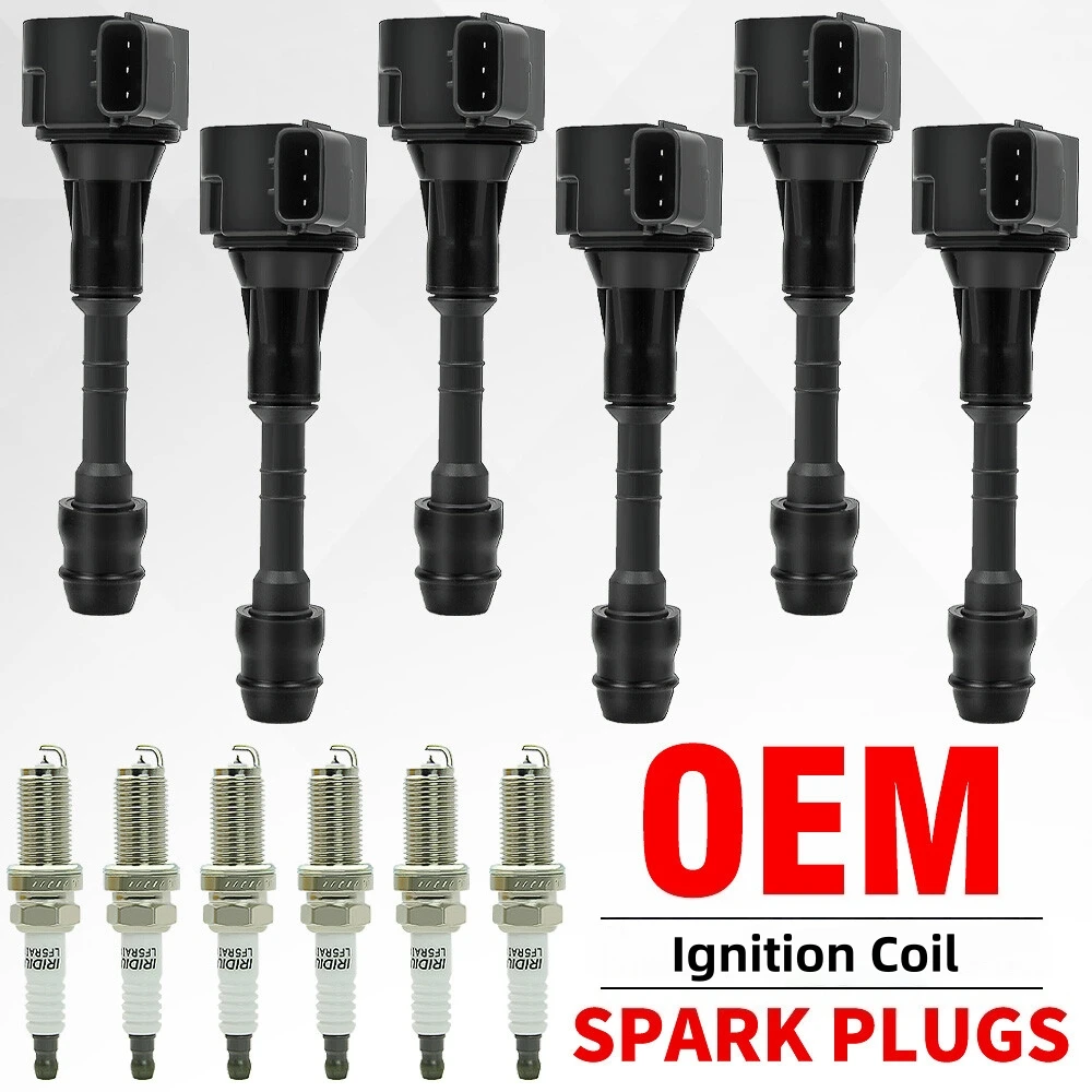 

6-катушки зажигания и свеча зажигания для 3,5 V6 Nissan Murano Maxima Altima Quest Xterra Pathfinder Frontier Infiniti I35 QX4 2002-2008