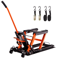 VEVOR Steel Hydraulic Motorcycle Jack Stand 1500 LBS ATV Scissor Lift Jack, 4.7\