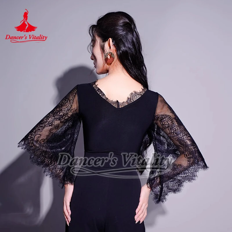 Französischer Stil, Wimpernspitze, Walzer, Tango, Übung, passende Oberteile, Gesellschaftstanz, professioneller Overall, lateinamerikanische Trainingsgruppenkleidung