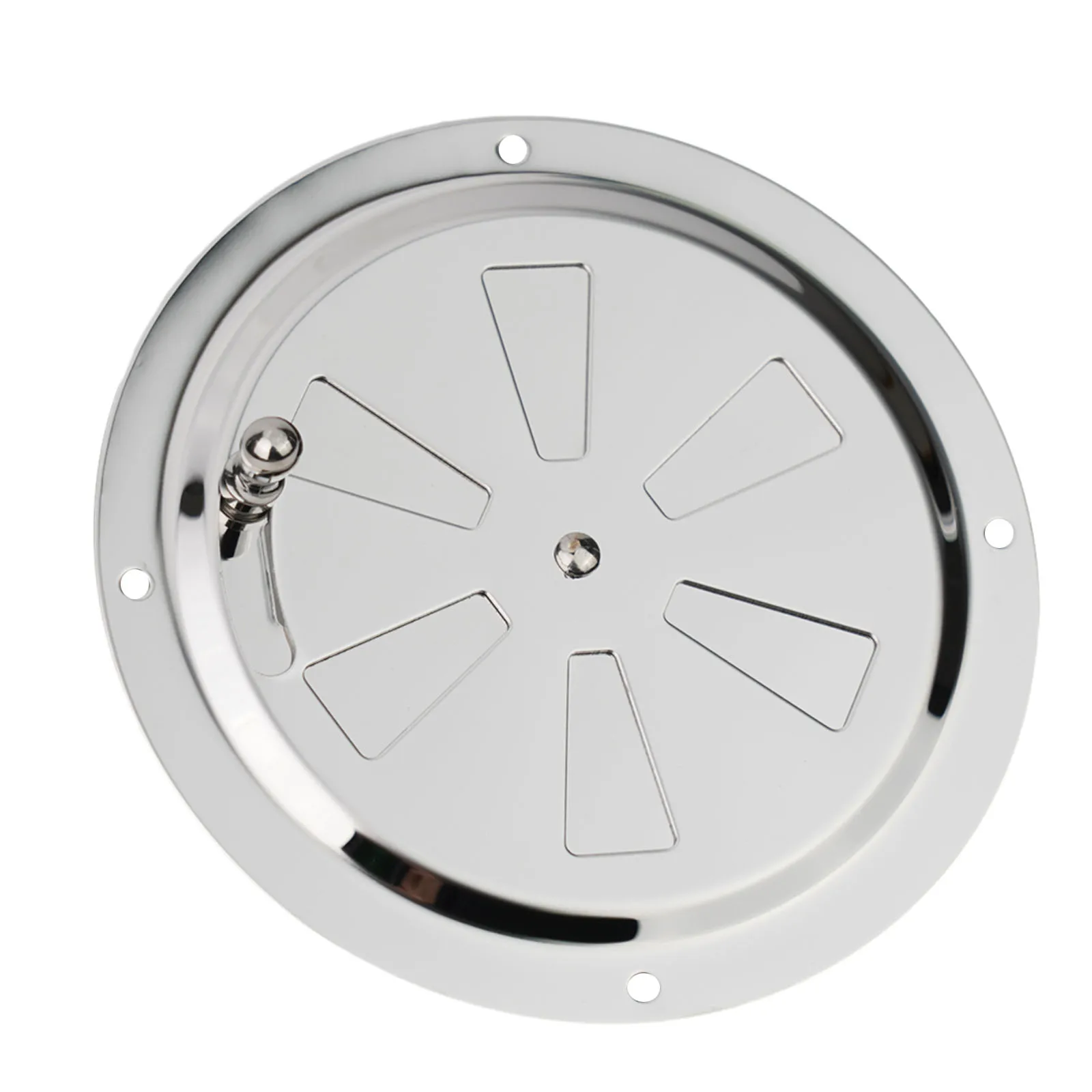 Ventilation Panel Air Vent For Home Corrosion Resistance Mirror Finish Opening And Closing Side Knob Opening Silver Color