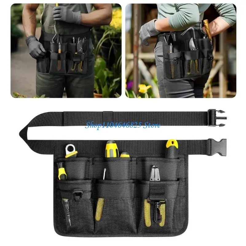 Adjustable Waterproof Gardening Apron With Fabric Tool Holder