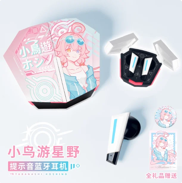 

Anime Blue Archive Takanashi Hoshino Cosplay In-ear Wireless Earphone Touch Control Bluetooth Headphones Student Comic