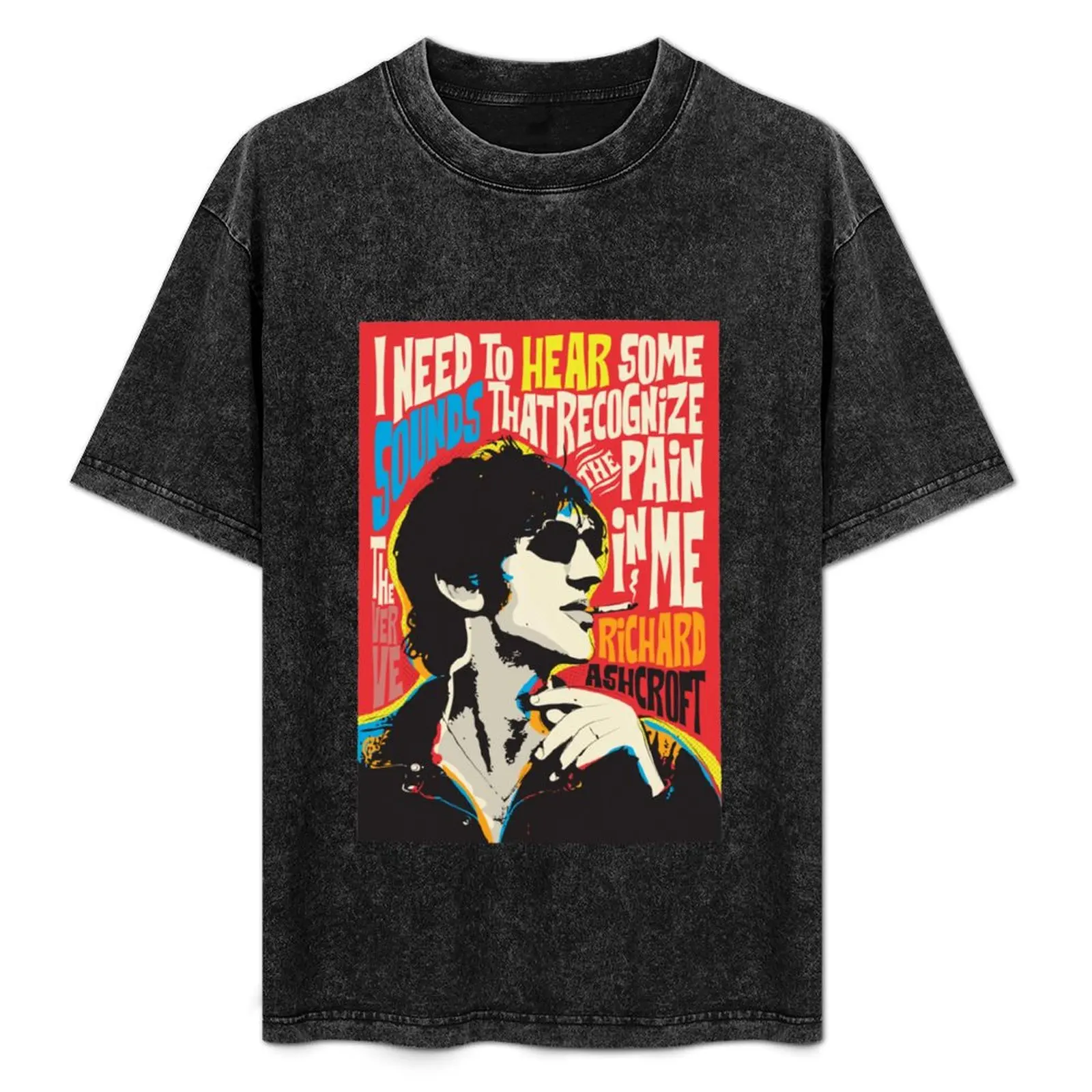 

Richard Ashcroft Pop Art Quote T-Shirt Work Wear Short Sleeve T-Shirt