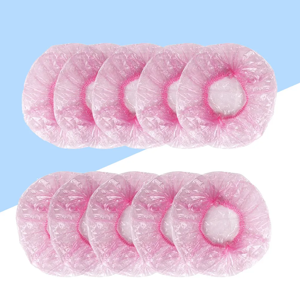 

200Pcs Disposable Shower Caps Soft Elastic Band One Size Fits Most Waterproof Hair Protection for Shower Cooking Spa Makeup Face