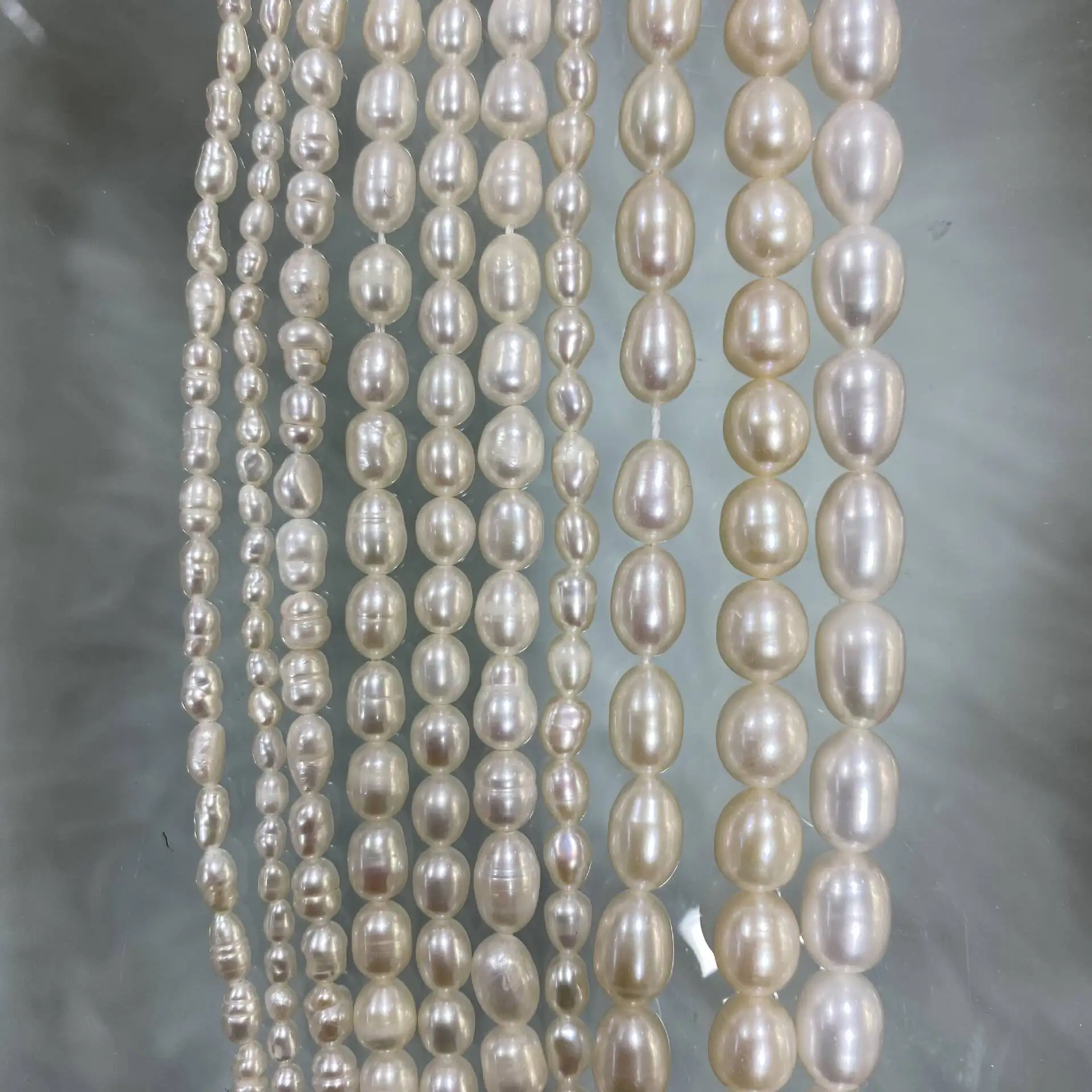 SG Rice A Quality Natural Freshwater Pearls 5-6Mm Loose Spacer Beads For Jewelry Making Supplies DIY Women Necklace Bracelet