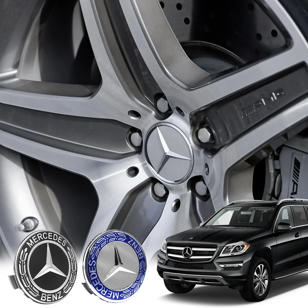 4PCS 75mm Car Wheel Center Cap Hub Covers Badge Accessories Center Cover for Mercedes Benz AMG GLC W108 W124 W176 W202 W213 W220 view 6