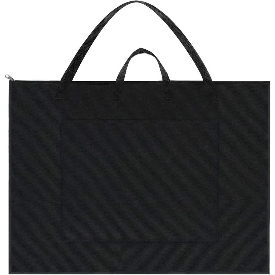 Bolsa de mano grande con portafolio de arte, solución de almacenamiento ligera e impermeable de 24x36 pulgadas para carteles y bocetos, hombro de nailon duradero