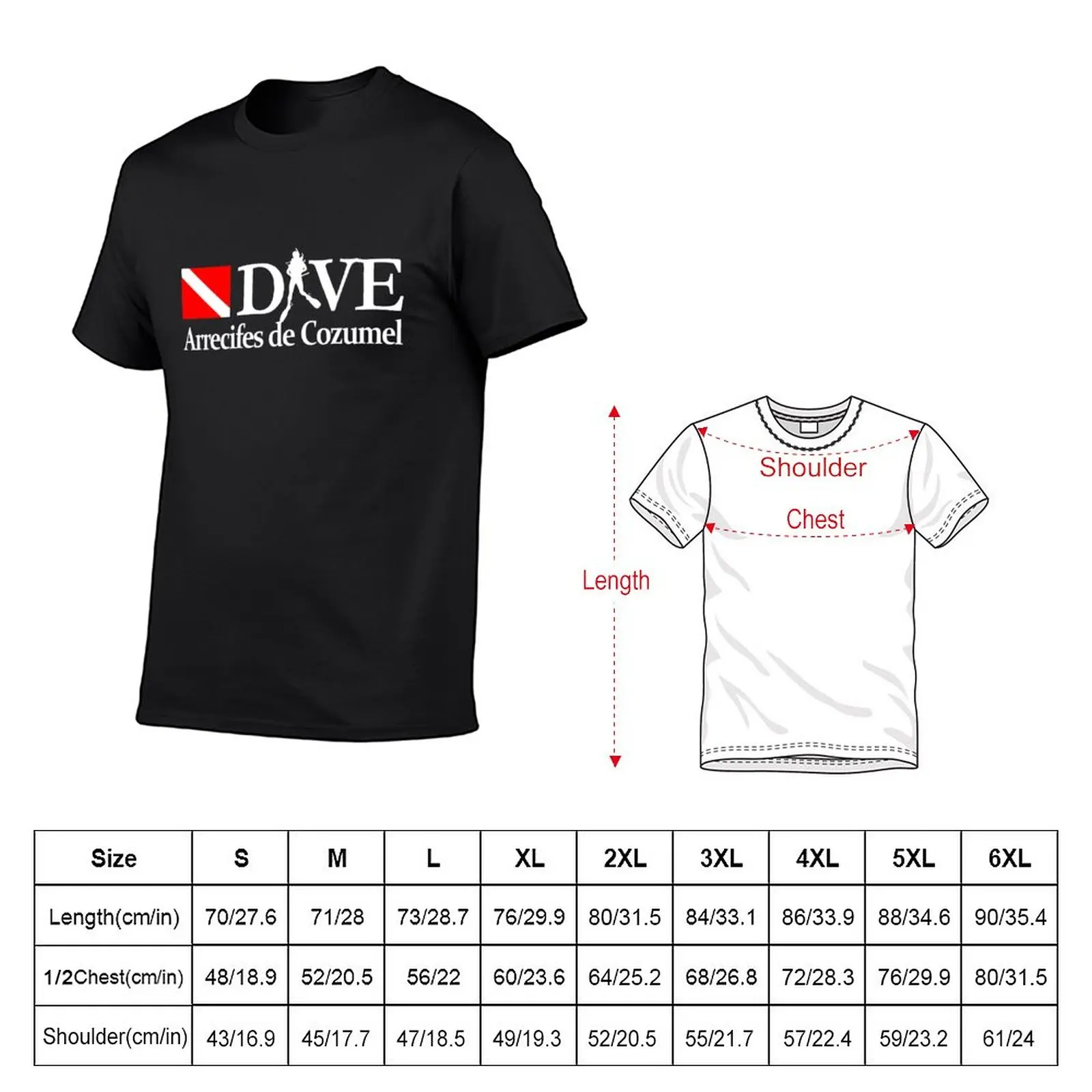 New Arrecifes de Cozumel (DV4) T-Shirt aesthetic clothes tops Oversized t-shirt men clothings