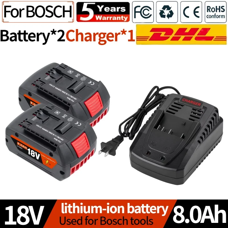 

100% brand new rechargeable lithium-ion tool battery suitable for Bosch 18V 6.0-12.0Ah 6000mAh replaceable BAT609 BAT609G