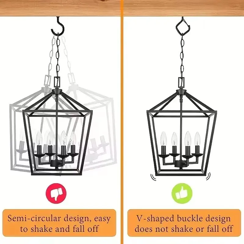 1/5/10-قطعة خطافات أمان مربعة الشكل: معلقة قوية مضادة للسقوط مع أبازيم لبونساي