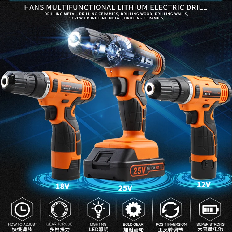 Battery Power Electric Screwdriver Mini Screw Driver LED Cordless Screwdriver