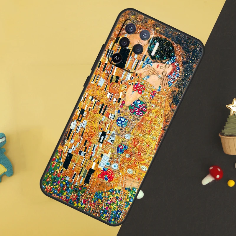 Estojo de pintura Gustav Klimt para OPPO, A78, A98, A58, A54, A74, A94, A76, A96, A5, A9, A52, A72, A77, A79, A53S, a57S, A15, A16, A17