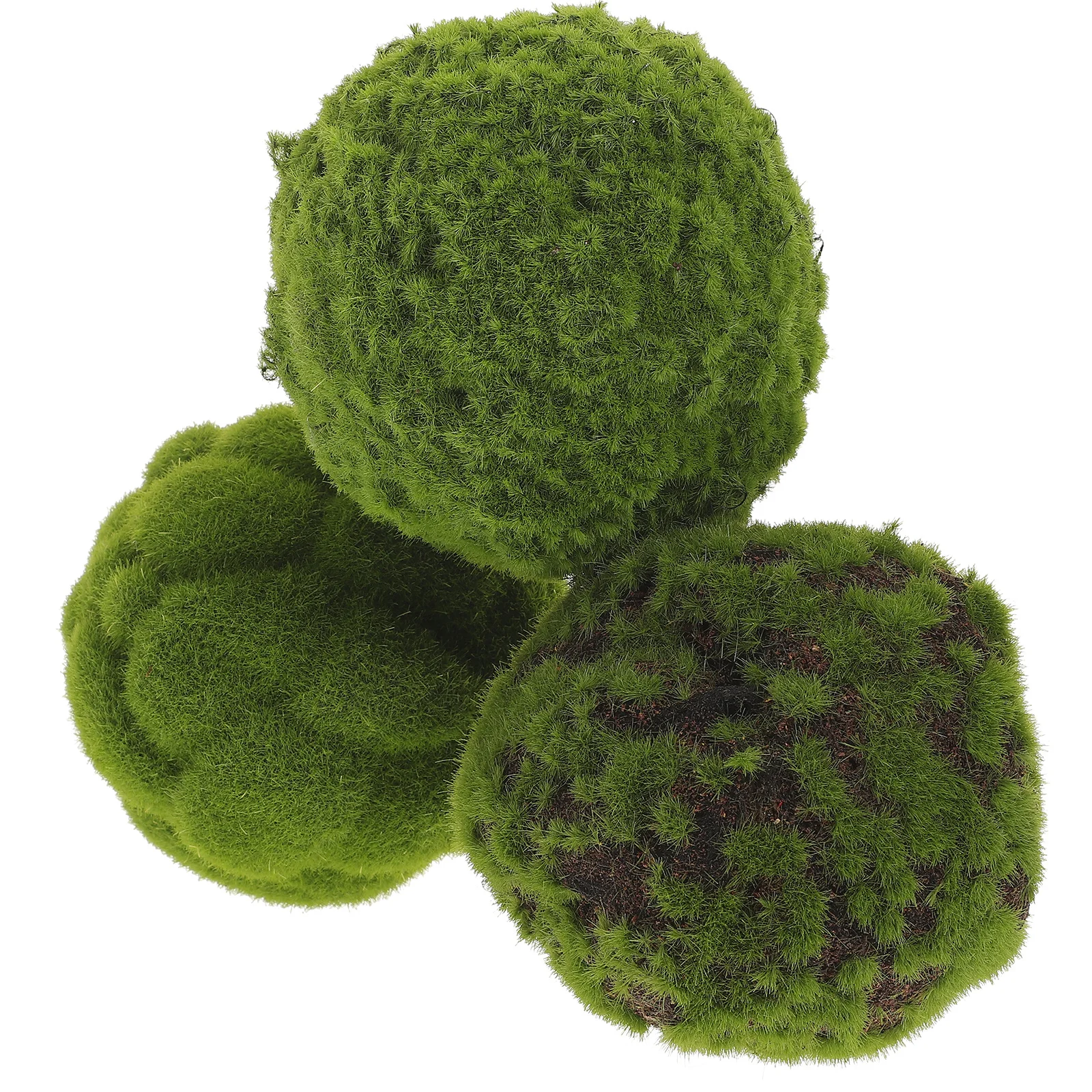

3Pcs Artificial Moss Ball Hanging Decor Green Plant Balls for Home Office Cafe Wedding Party Ceiling Pendant Balls