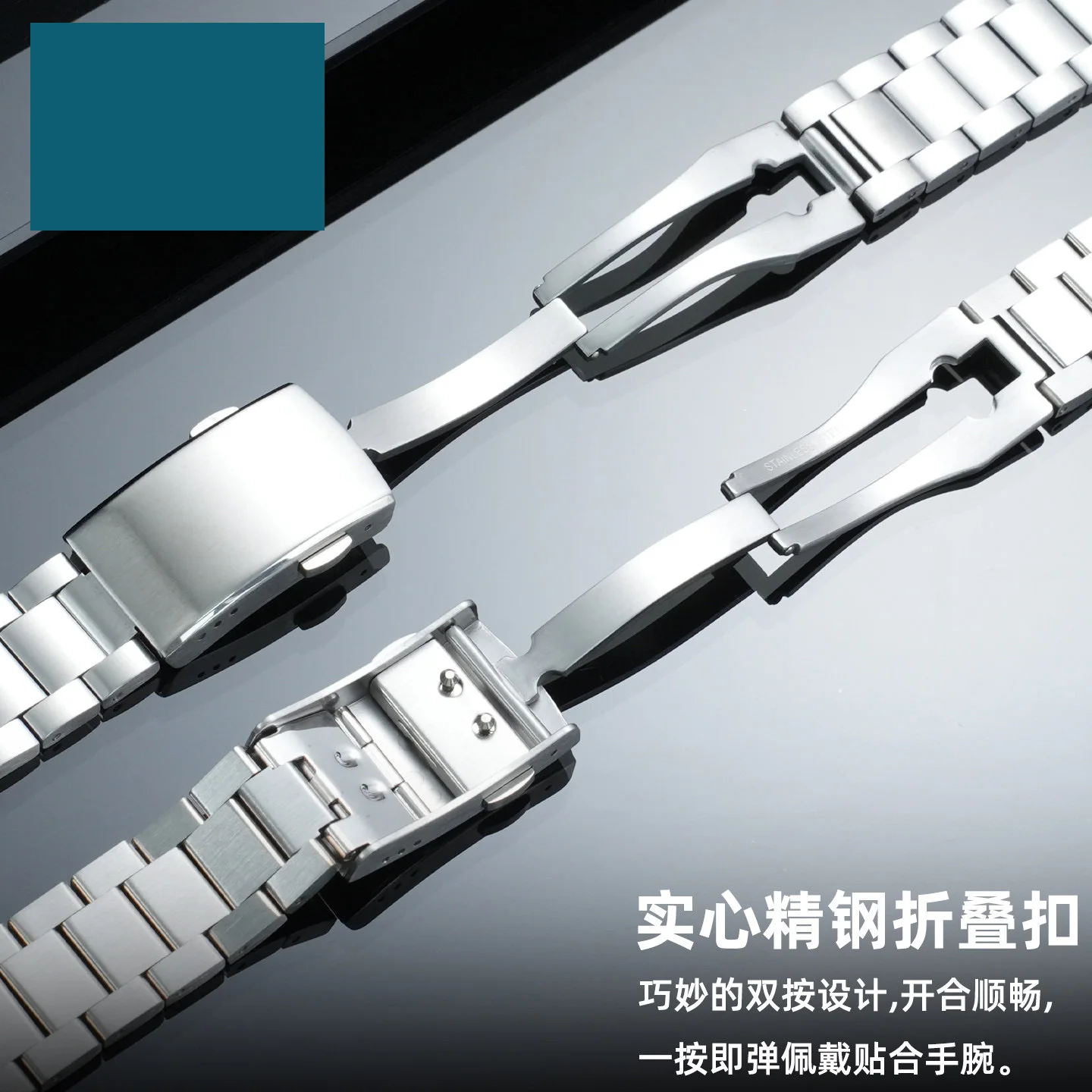 21.5mm Solid Stainless Steel Watch Band For TAG Heuer Aquaracer 300 WAY201A F1 High Quality Metal Strap Replacement Accessories view 3