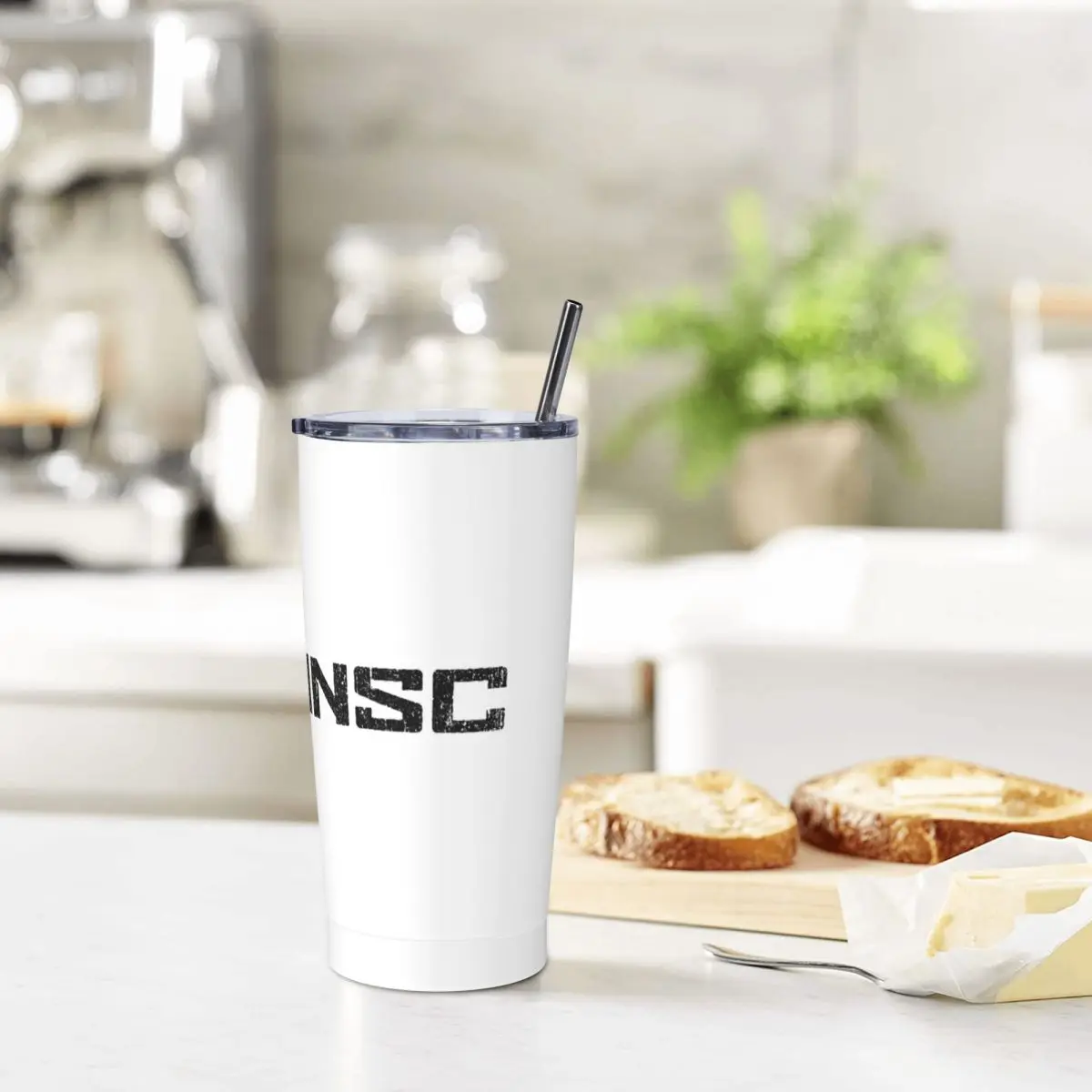 Halo UNSC изношенный логотип, стакан из нержавеющей стали, кружки с вакуумной изоляцией, термохолодная чашка, соломинка с крышкой, 20 унций