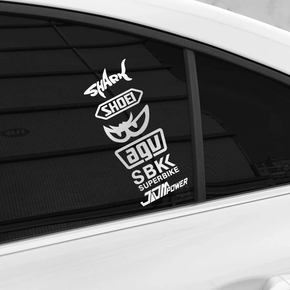 Reflective Stickers Motorcycle Creative Superbike Personalized Motorbike Helmet Vinyl Decals Car Window DIY Decor Accessories