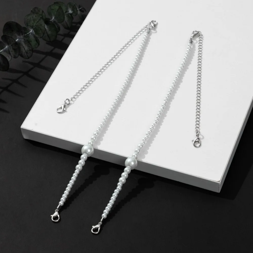 

1Pair Fashion Pearl Underwear Straps Adjustable Removable Bra Straps Replacement Shoulder Belts for Women Girls