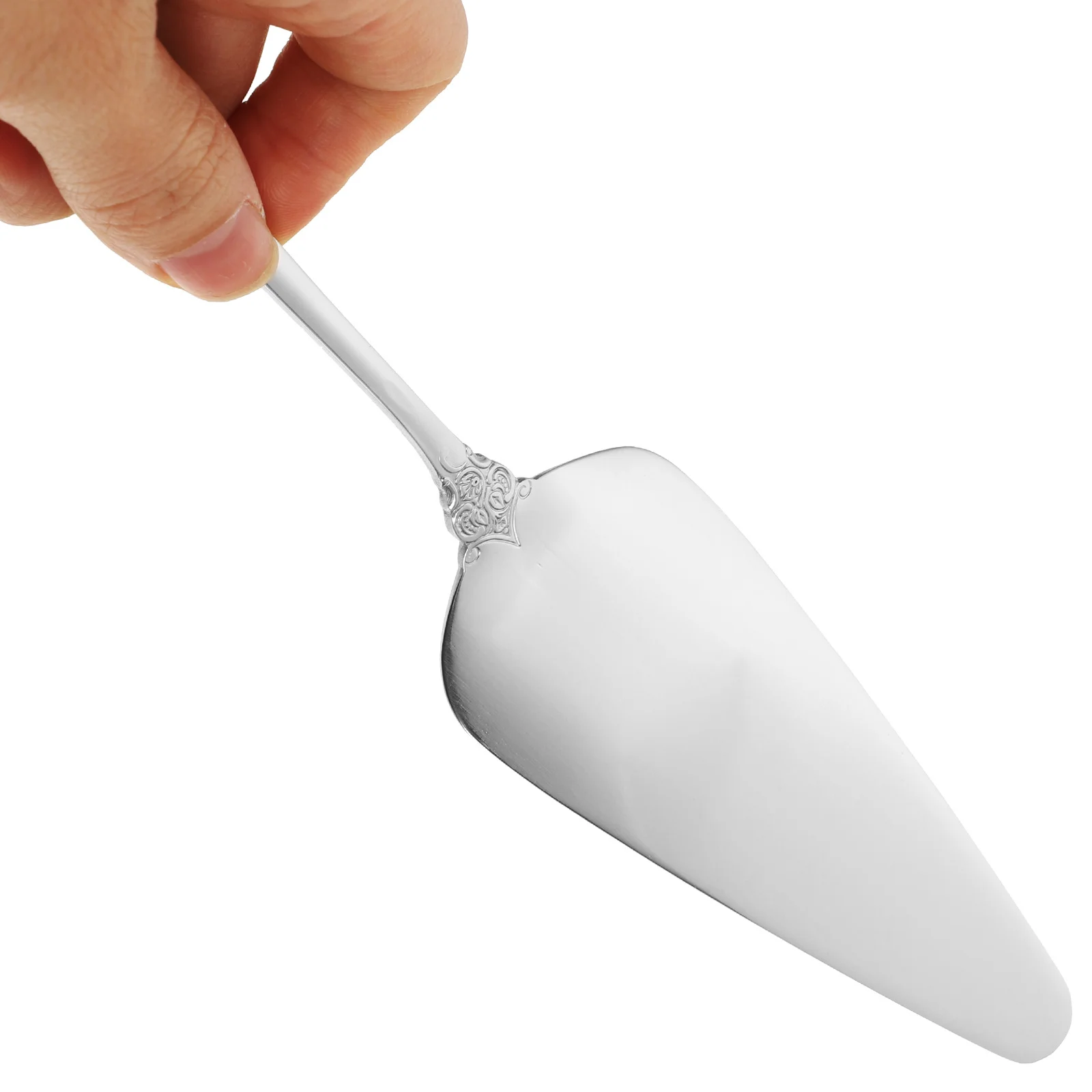 

Stainless Steel Cake Cutter Leveler Fine Material Easy Clean Smooth Edges Humanized Handle Design Kitchen