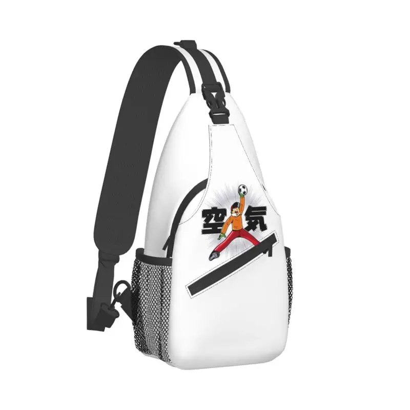 Luft torhüter Kapitän Tsubasa Schulter tasche für Männer Anime Genzo Wak abaya shi Schulter Cross body Brust Rucksack Reise Wandern Tages rucksack