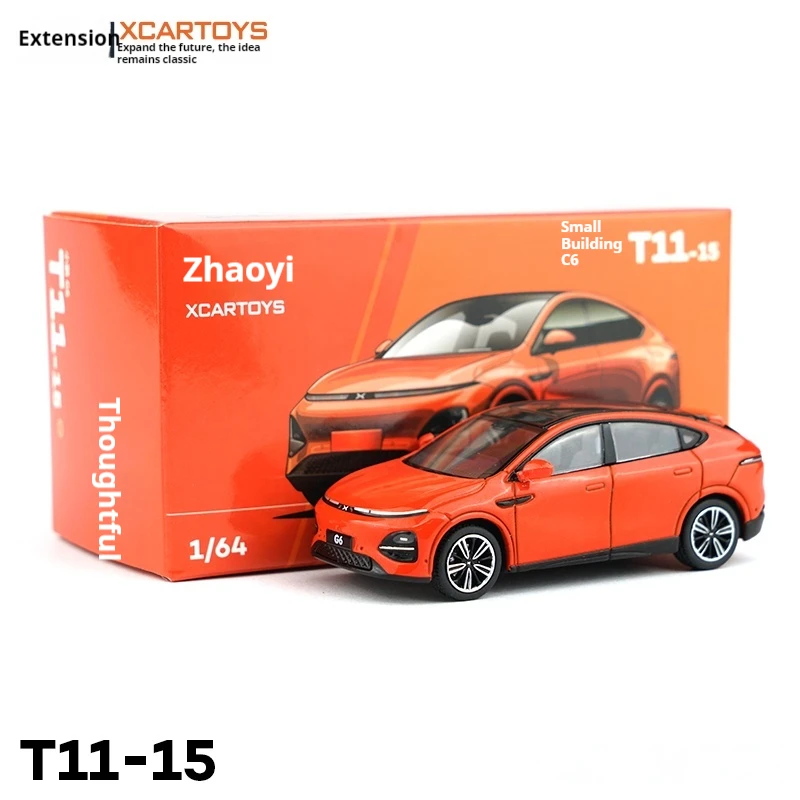 

Миниатюрная модель Tuoyi Xcartoys 1/64, модель автомобиля из сплава, орнамент, расплавленный оранжевый детский подарок на день рождения
