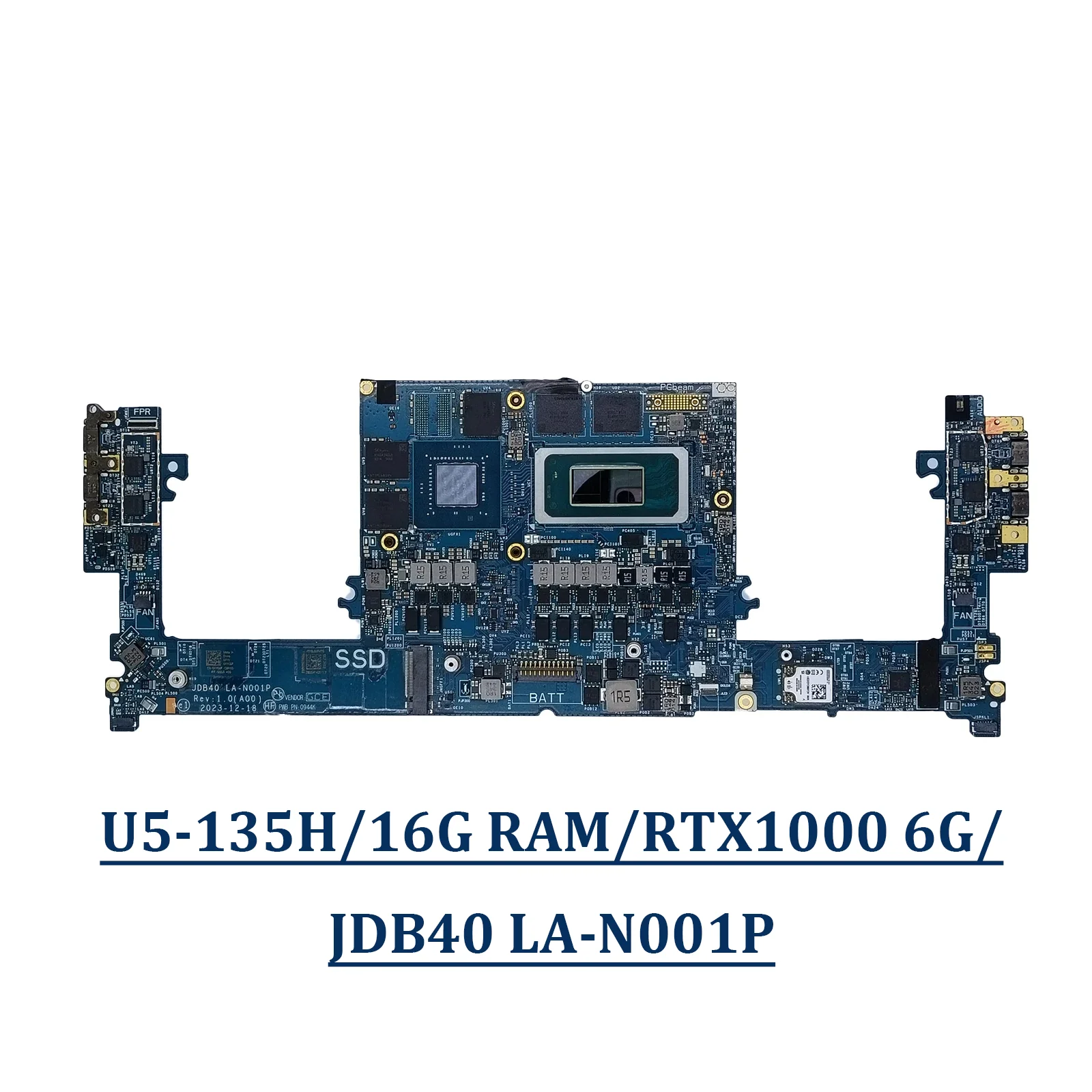 

0XXGMF XXGMF For Precision 5490 Laptop Motherboard System Mainboard Onboard CPU U5-135H 16G RAM RTX1000 6G LA-N001P