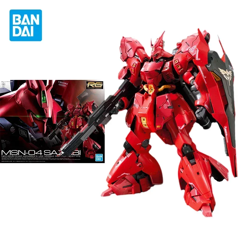 

Bandai Original GUNDAM RG 1/144 MSN-04 Sazabi Anime Action Figure Assembly Model Toys Collectible Model Gifts for Children