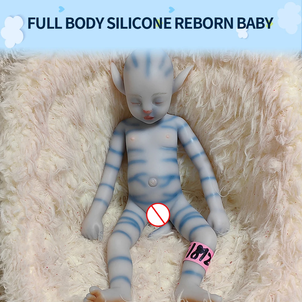 WW1812 31cm 680g Avatar Doll Full Body Silicone Baby Fashion Dolls Toy Doll Realistyczne realistyczne lalki dla dzieci Lovely Accompany Doll