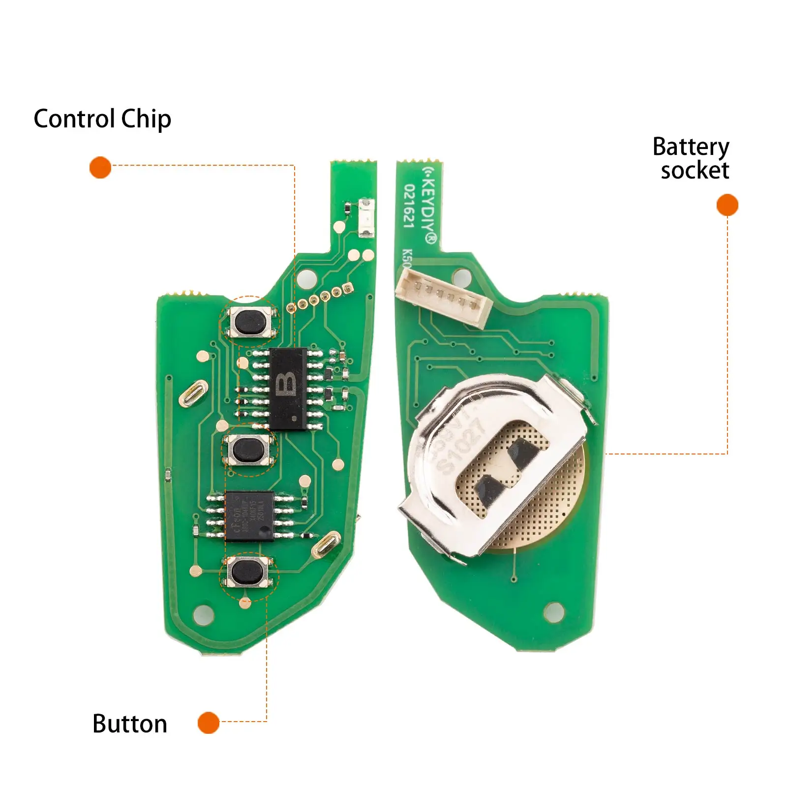 KEYDIY KD B59-3 B Series Universal Flip Remote Key 3 Buttons Compatible Type Replacement Solution