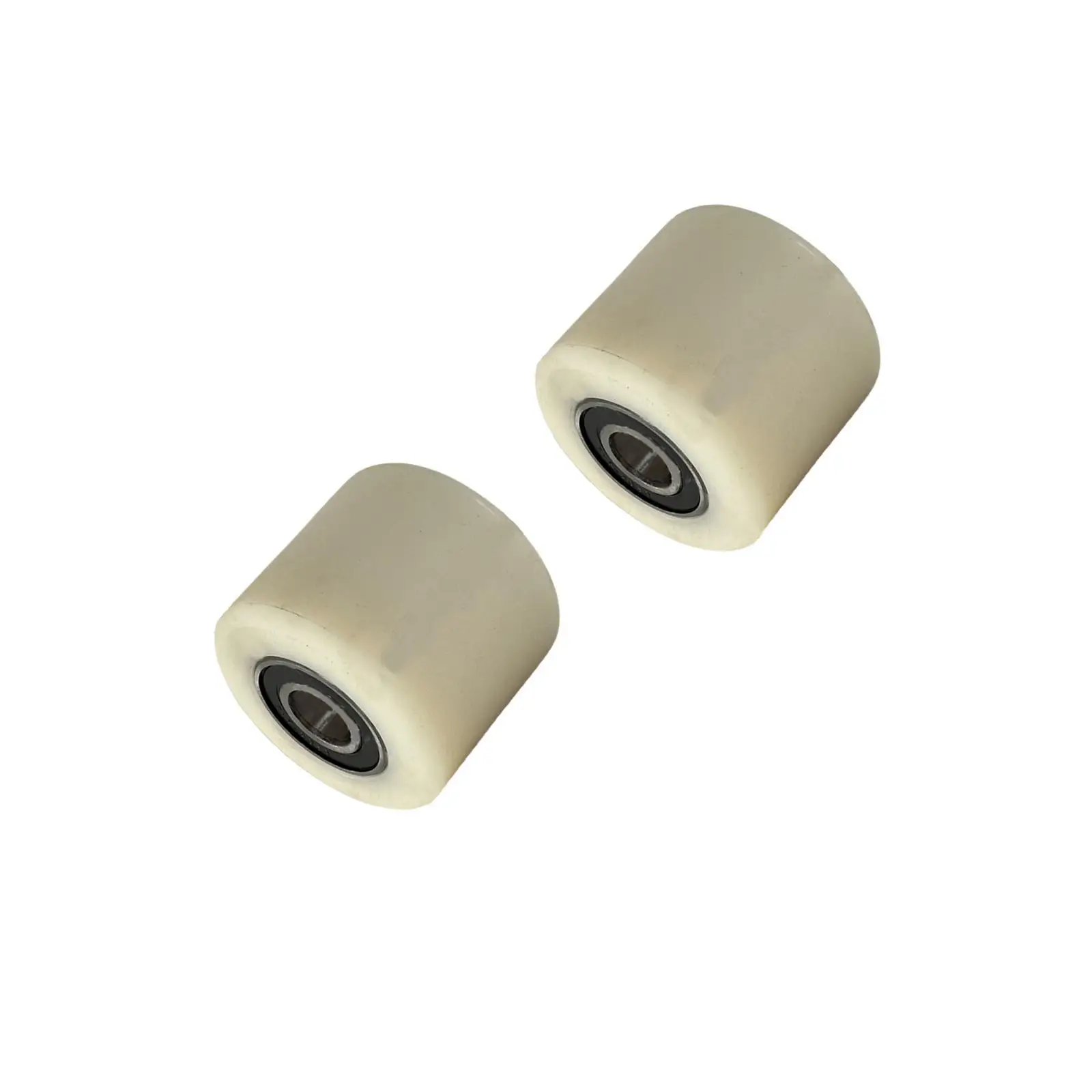 2 Pieces Pallet Truck Rollers Diameter 80 mm Width 70 mm Nylon Load Roller/Wheel with Ball Bearings 20mm bore