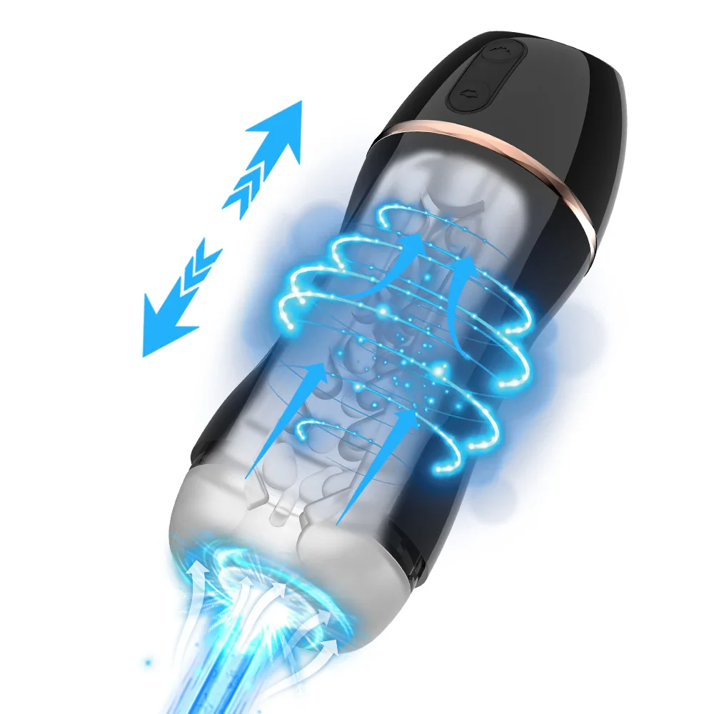 Sucking Vibration Real Deep Throat Exercise Trainer Men's Electric Penis Stretcher Male Masturbator Sex Toys for Men Adult