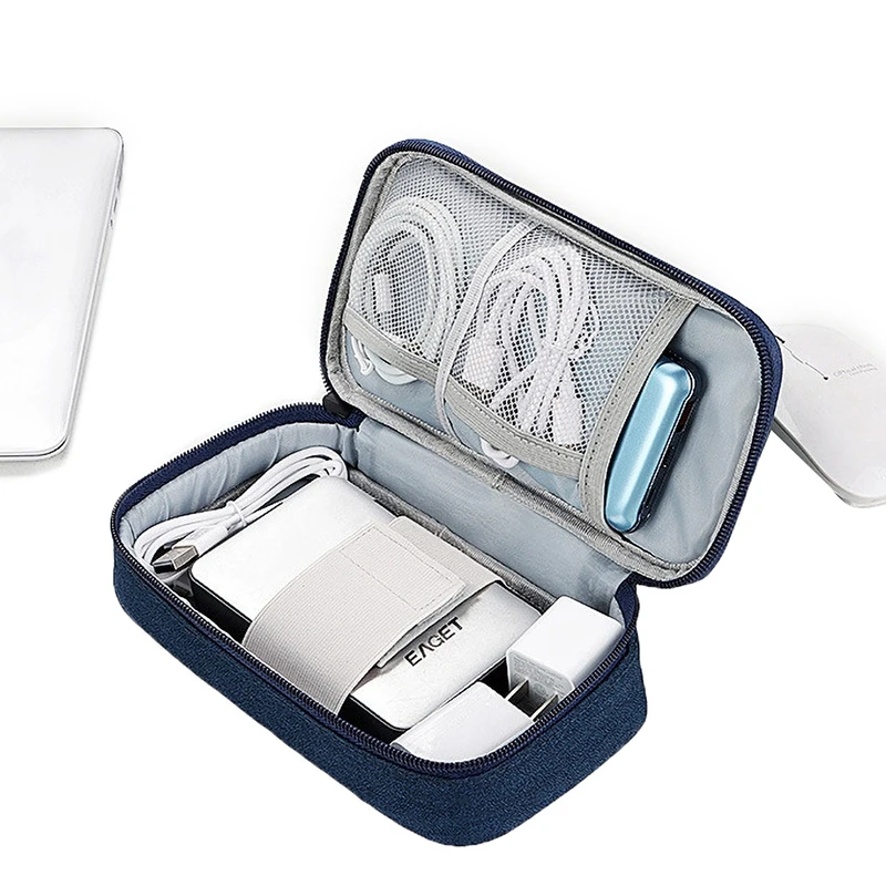 Electronic Digital USB Case Portable Cable Travel Storage Pouch Bags Accessories Storage Bag For Cord Charger Power Hard Drive