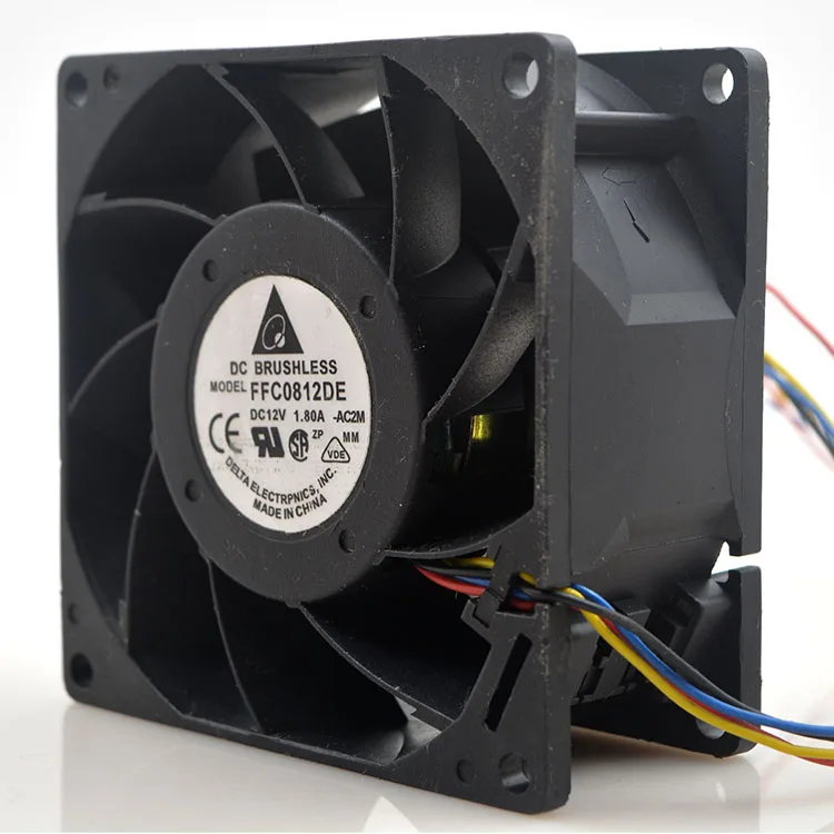 8 cm/cm 12 v ffc0812de radiator fan violence server equipment