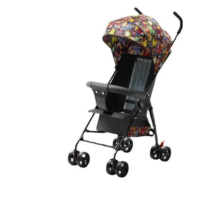 

The baby stroller can sit and lie down, the baby can be easily folded, it is easy for super-small children to walk, and the port