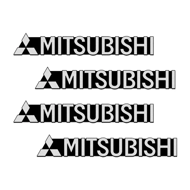 Car audio stereo 3D decorative aluminum badge sticker suitable for Mitsubishi Outlander I200 Pajero Eclipse ASX Lancer Space