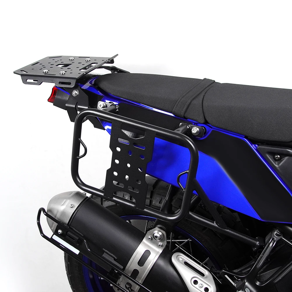 Motorcycle Luggage Racks For Yamaha Tenere 700 XTZ690 2019-2024 Side Panniers Rack Frame Top Box Case Saddlebag Bracket Pannier