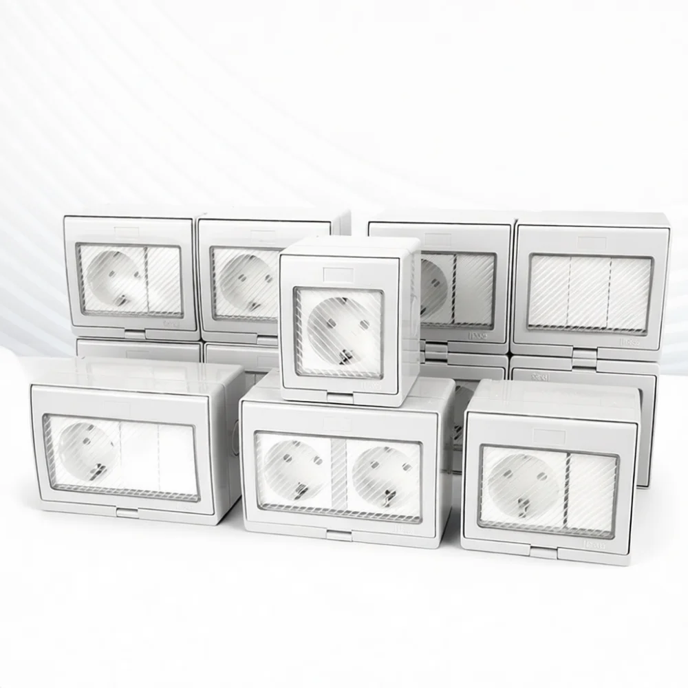 Outdoor Power Outlet Install - Weatherproof German Standard Outdoor Socket IP55