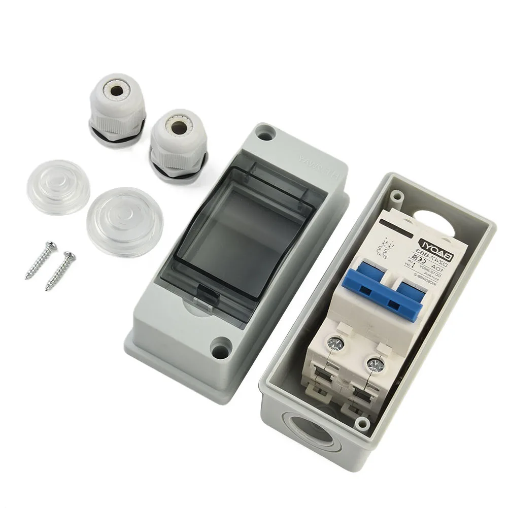 For Solar Photovoltaic Combination Box Junction Box, With Tools, 2-pole AC Circuit Breaker Switch And Waterproof Junction Box