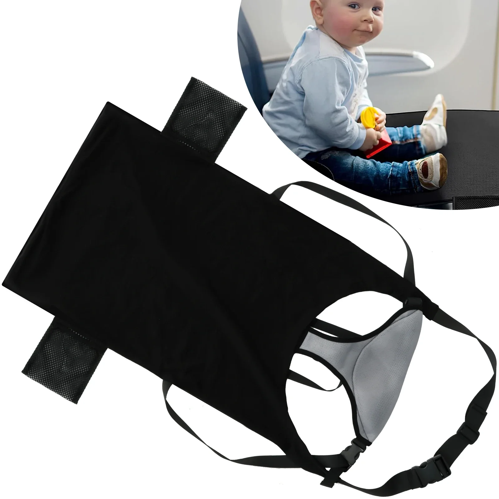 سرير سفر ممتد لمقعد الطائرة للأطفال الصغار لتوفير لفة الأم المحمولة للأطفال الصغار مسند قدم الطائرة لمقعد الاقتصاد المناسب #1