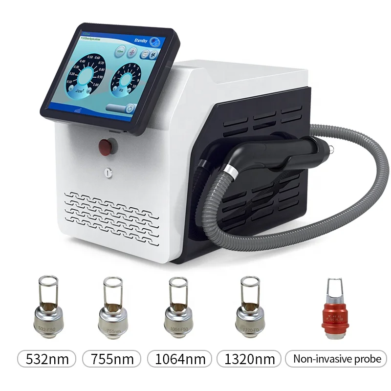 2024 Newest Q-SWITCH ND YAG LASER Tattoo Removal Carbon Peeling NdYag Tattoo Remove Machine Pico Laser For Remove Tattoo