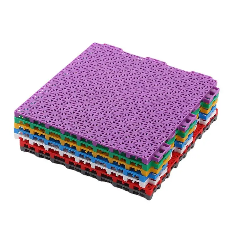 PP Splicing Mats Grid Waterproof Suspension Kindergarten Sports Floor Car Wash Balcony Garden Swimming Pool Plastic Tile