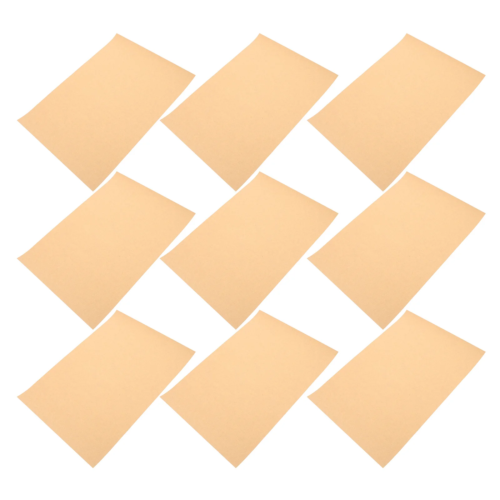 100 pcs Brown Kraft Paper High Density Drawing Painting Square Craft Color Drawing Paper Office Supplies