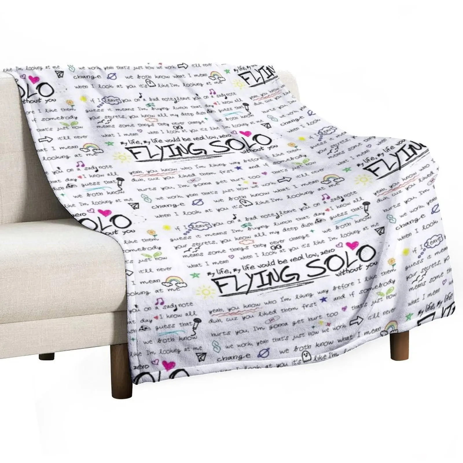 

Flying Solo Julie and the Phantoms Throw Blanket Winter beds Decoratives Designers Quilt Blankets