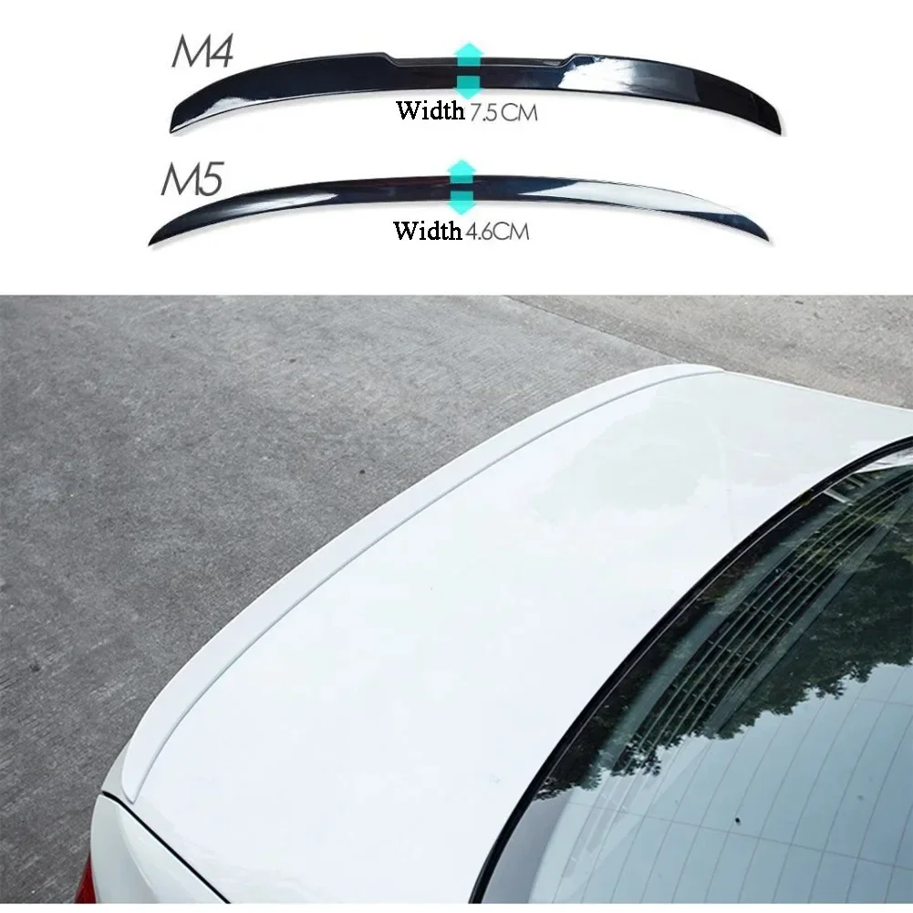 Car M4 M5 Style Fits For BMW 5 Series G30 G38 2017-2018  ABS Rear Trunk Spoiler Wing Lip Carbon Fiber