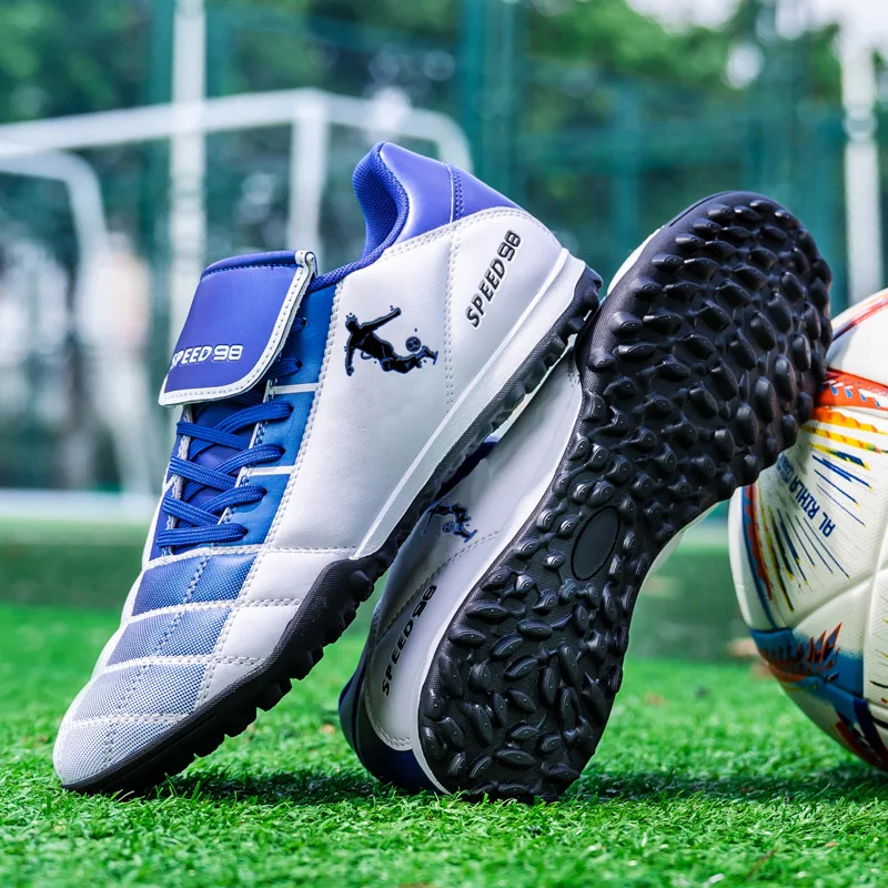 

Professional football shoes quality flat bottom anti slip training shoes ultra light children's and adult football sports shoes