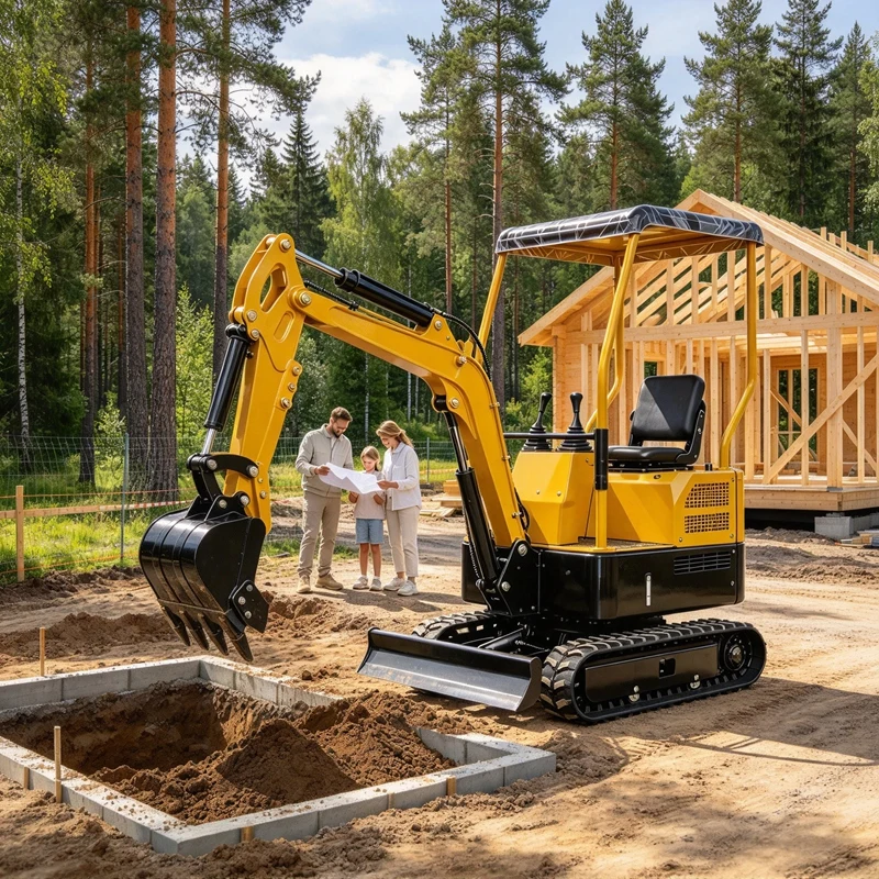 Mini Excavator Diesel Diggers Bagger 1.5 Tonnen Construction Baumaschinen Escavadeira Tractors For Agricultural Portable