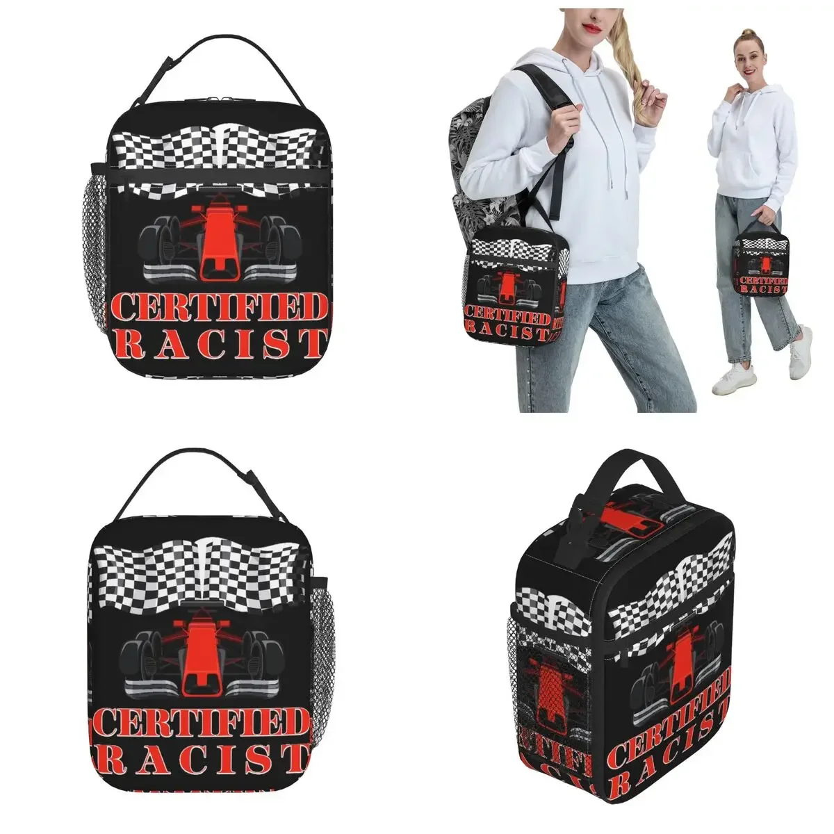 Insulated Lunch Bags Certified  Racer Speedster Certified Racing Merch Lunch Food Box Thermal Cooler Lunch Box For School