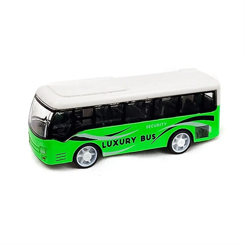 Vehicle Model Alloy Bus Model High Imitation Ornaments Pull Back Car Simulation Car Model School Bus Model Kids Gift