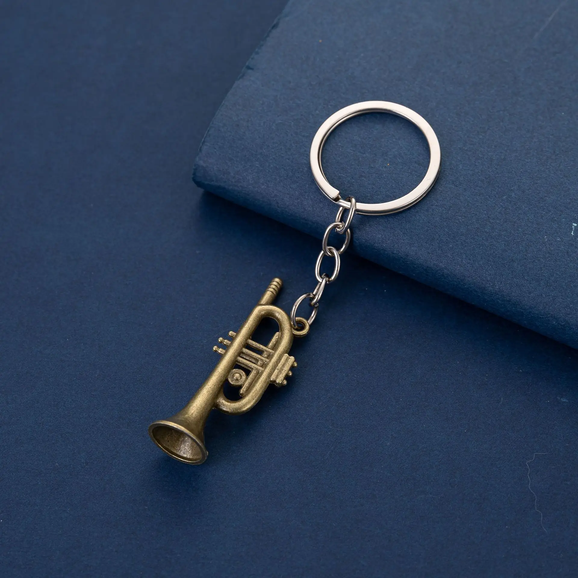 New Fashion Mini Small Musical Key Chain Car For Women's Men's Metal Waist Keychain Best Gift Key Ring Music Jewelry Gifts K5322 image 5